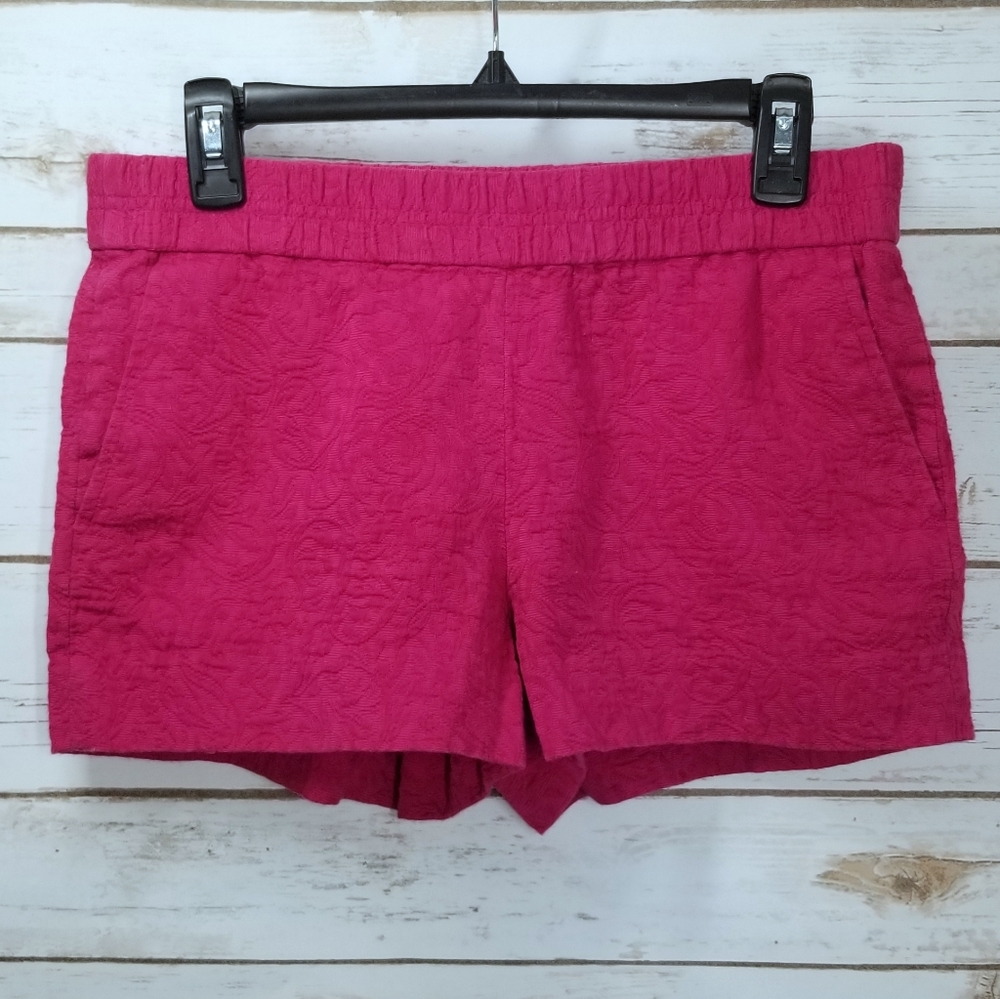J.Crew Pink Textured Shorts Size 6